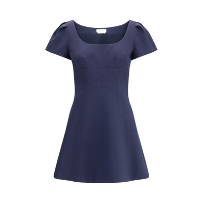 Alexander McQueen Kurzes Kleid mit kurzen gerafften Ärmeln