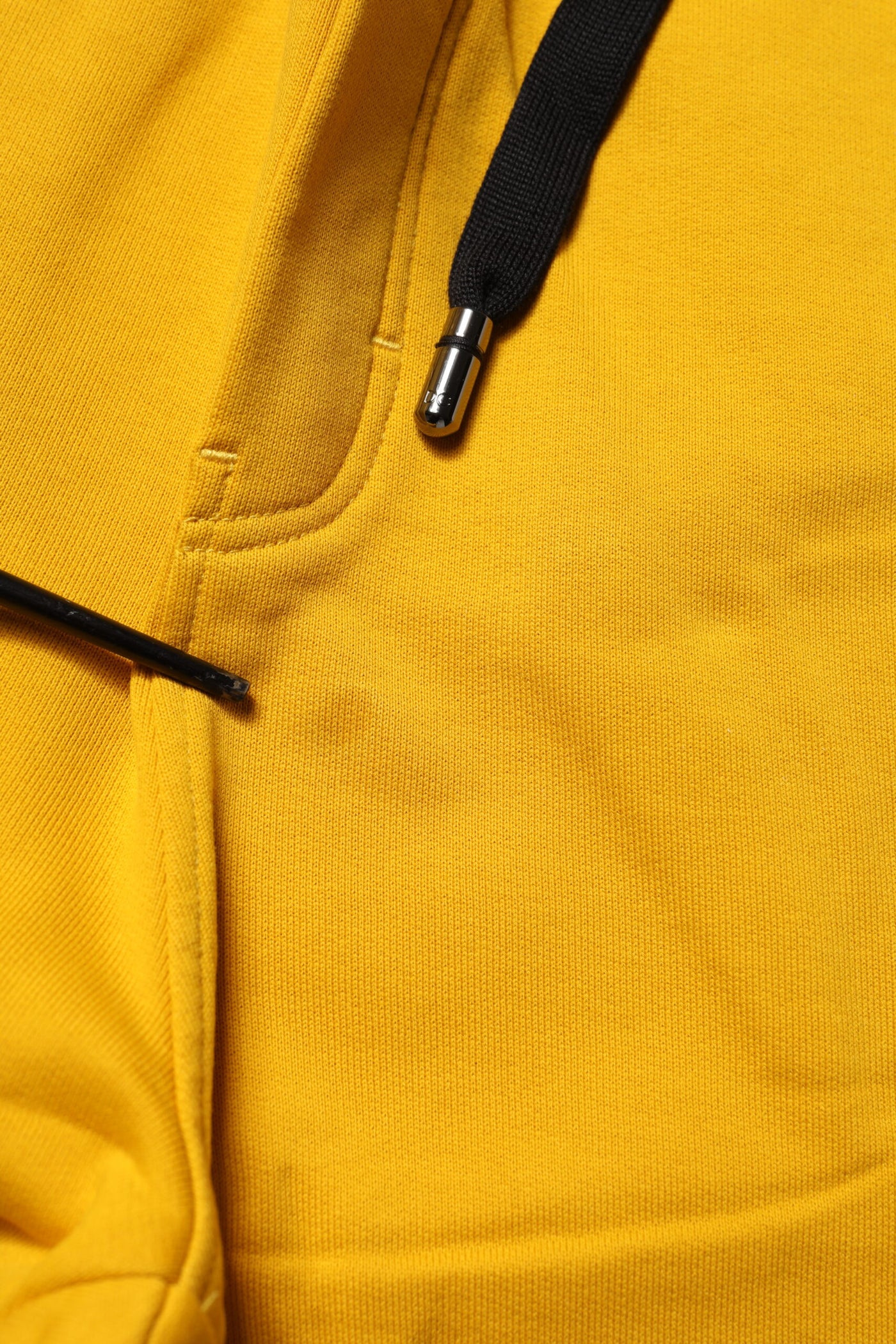Dolce & Gabbana Gelbe Baumwoll-Sweatpant-Jogger-Hose
