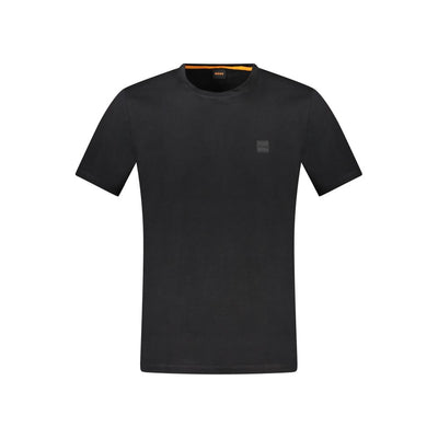 Hugo Boss Schwarzes T-Shirt aus Baumwolle