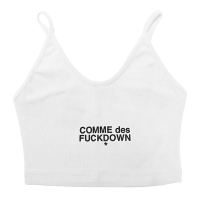 Comme Des Fuckdown Weiße Baumwoll-Oberteile &amp