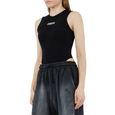 Comme Des Fuckdown Schwarze Baumwoll-Oberteile &amp