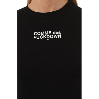 Comme Des Fuckdown Schwarze Baumwoll-Oberteile &amp