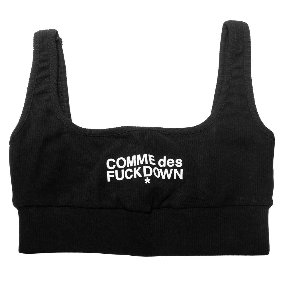 Comme Des Fuckdown Schwarze Baumwoll-Oberteile &amp