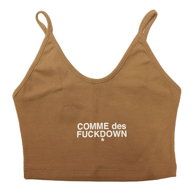 Comme Des Fuckdown Braune Baumwoll-Oberteile &amp