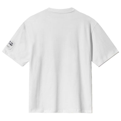 Comme Des Fuckdown T-Shirt aus weißer Baumwolle