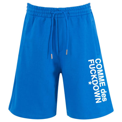 Comme Des Fuckdown Blaue Baumwollshorts