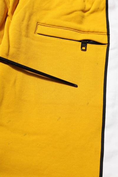 Dolce & Gabbana Gelbe Baumwoll-Sweatpants Jogger-Hose