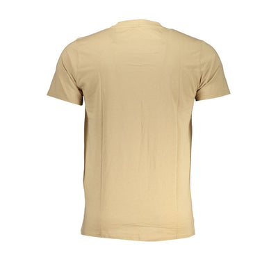 Cavalli Class Beigefarbenes T-Shirt aus Baumwolle