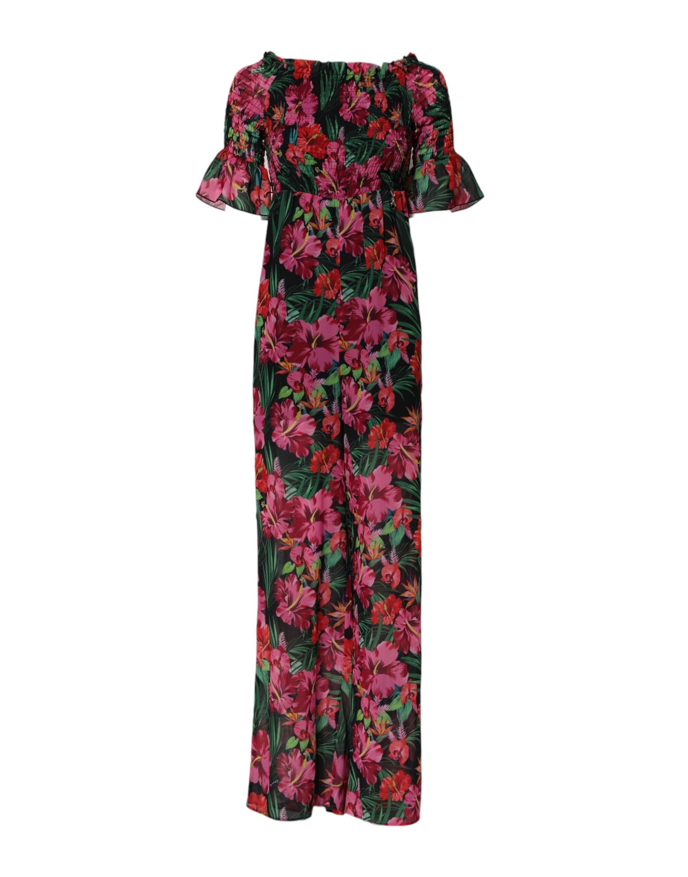 Patrizia Pepe Mehrfarbiger Overall mit Blumendruck Jumpsuit Kleid