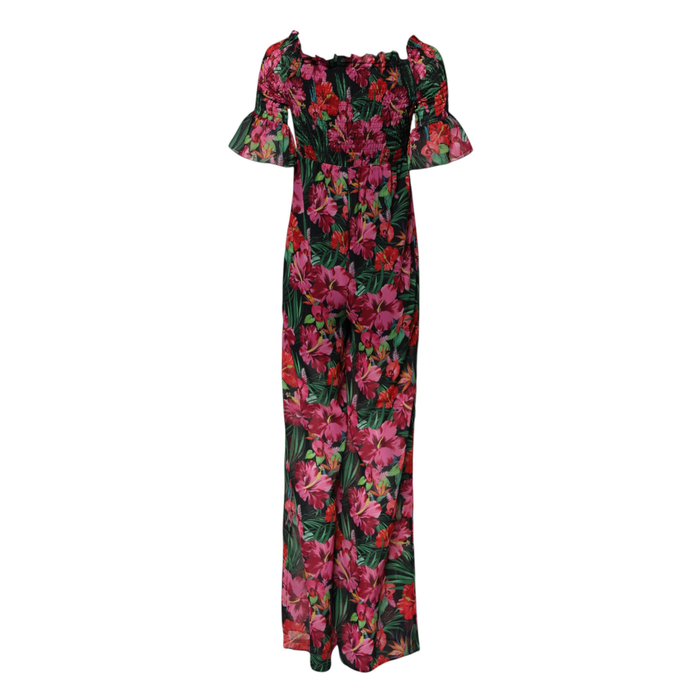 Patrizia Pepe Mehrfarbiger Overall mit Blumendruck Jumpsuit Kleid