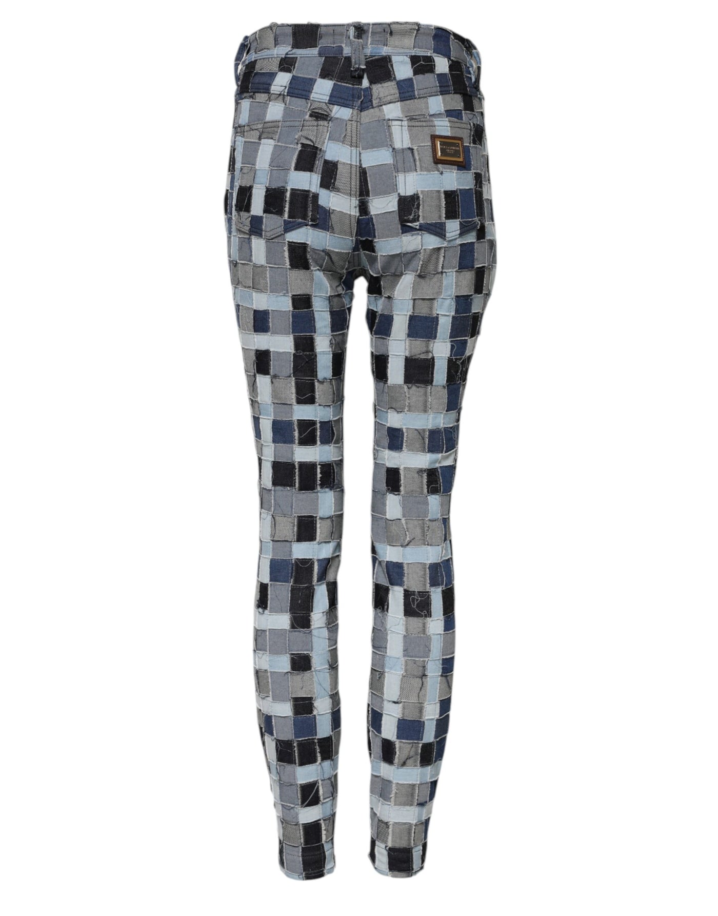 Dolce & Gabbana Mehrfarbige Patchwork-Skinny-Jeans