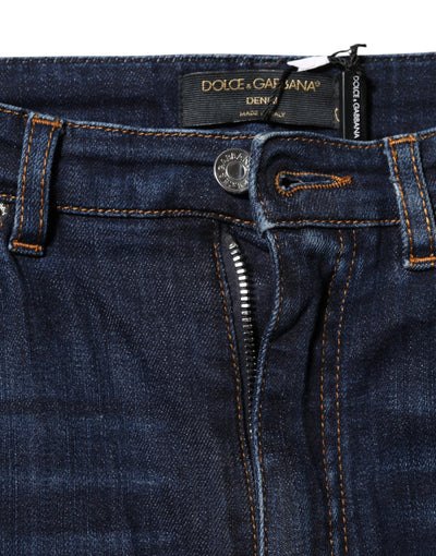Dolce & Gabbana Blaue GRACE High Waist Skinny Denim Jeans