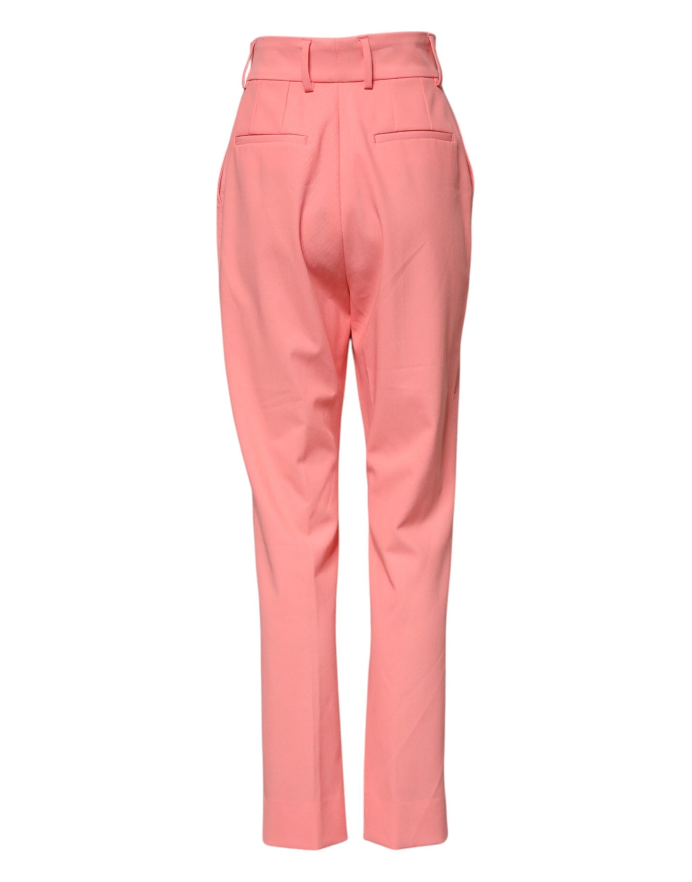 Dolce & Gabbana Pinke konisch zulaufende Kleiderhose mit hoher Taille