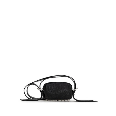 Alexander Wang Schwarze Leder-Umhängetasche