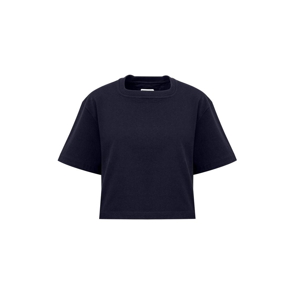 Bottega Veneta T-Shirt aus blauer Baumwolle