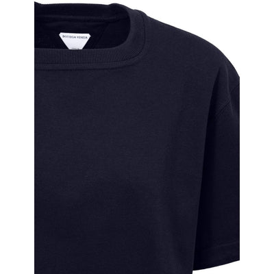 Bottega Veneta T-Shirt aus blauer Baumwolle