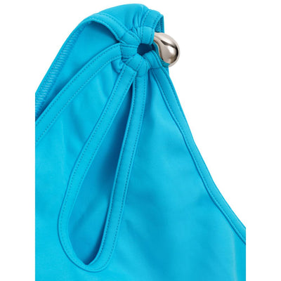 Bottega Veneta Türkisfarbener Polyamid-Bikini