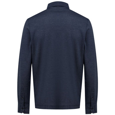 Canali Blaues Baumwollhemd