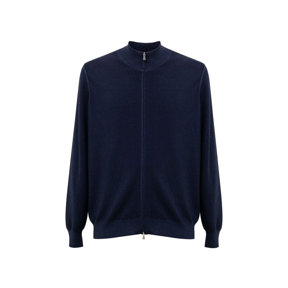 Gran Sasso T-Shirt aus blauer Wolle