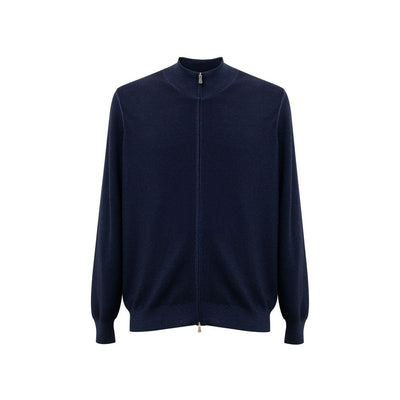 Gran Sasso T-Shirt aus blauer Wolle