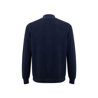 Gran Sasso T-Shirt aus blauer Wolle