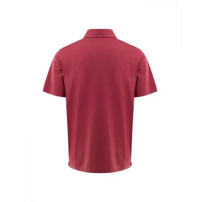 Gran Sasso Rotes Baumwoll-Poloshirt