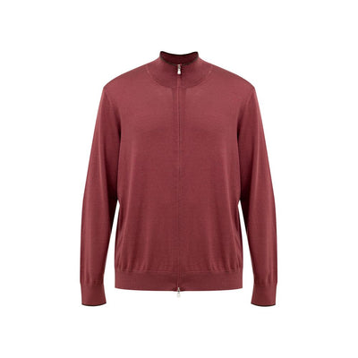 Gran Sasso T-Shirt aus roter Seide