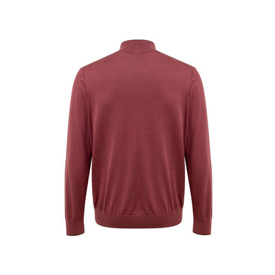 Gran Sasso T-Shirt aus roter Seide