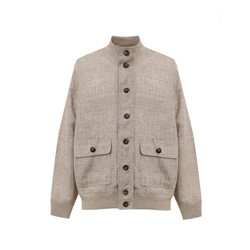 Gran Sasso Beige Leinenjacken &amp