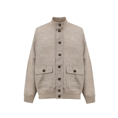 Gran Sasso Beige Leinenjacken &amp