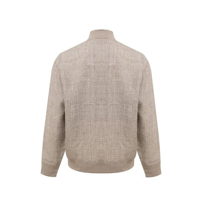 Gran Sasso Beige Leinenjacken &amp