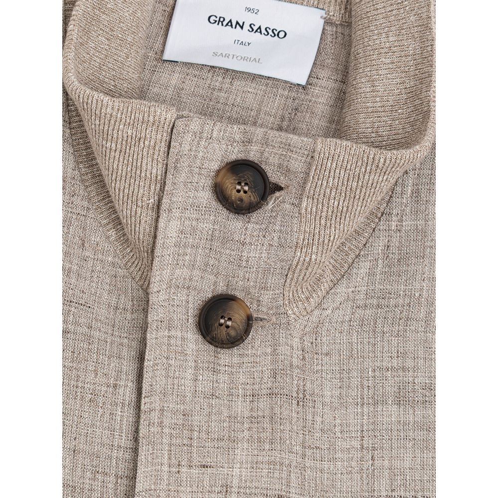 Gran Sasso Beige Leinenjacken &amp
