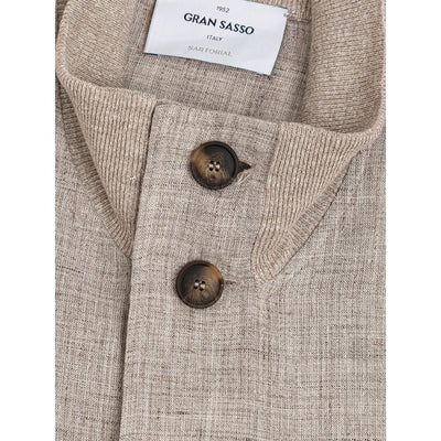 Gran Sasso Beige Leinenjacken &amp