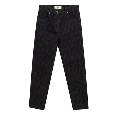 Fendi Schwarze Baumwolljeans Denim
