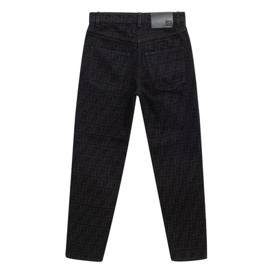 Fendi Schwarze Baumwolljeans Denim