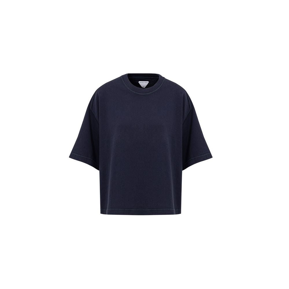 Bottega Veneta T-Shirt aus blauer Baumwolle