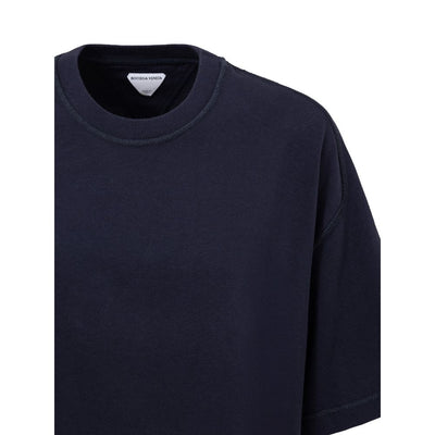 Bottega Veneta T-Shirt aus blauer Baumwolle