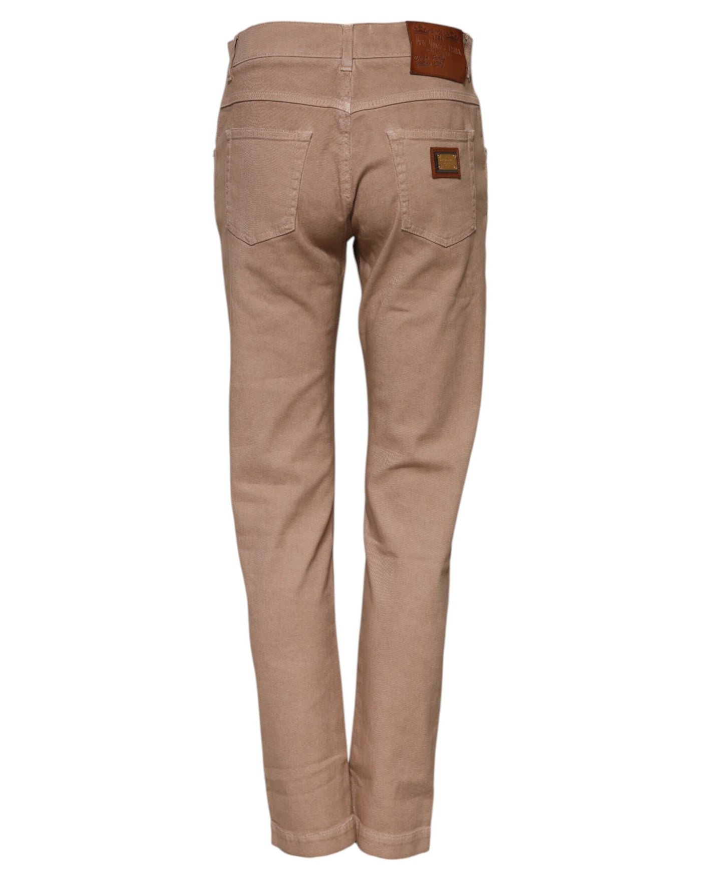 Dolce & Gabbana Braune Boyfriend Denim-Hose aus Baumwolle Jeans