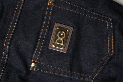 Dolce & Gabbana Blaue Baumwolle PRETTY LowWaist Skinny Denim Jeans