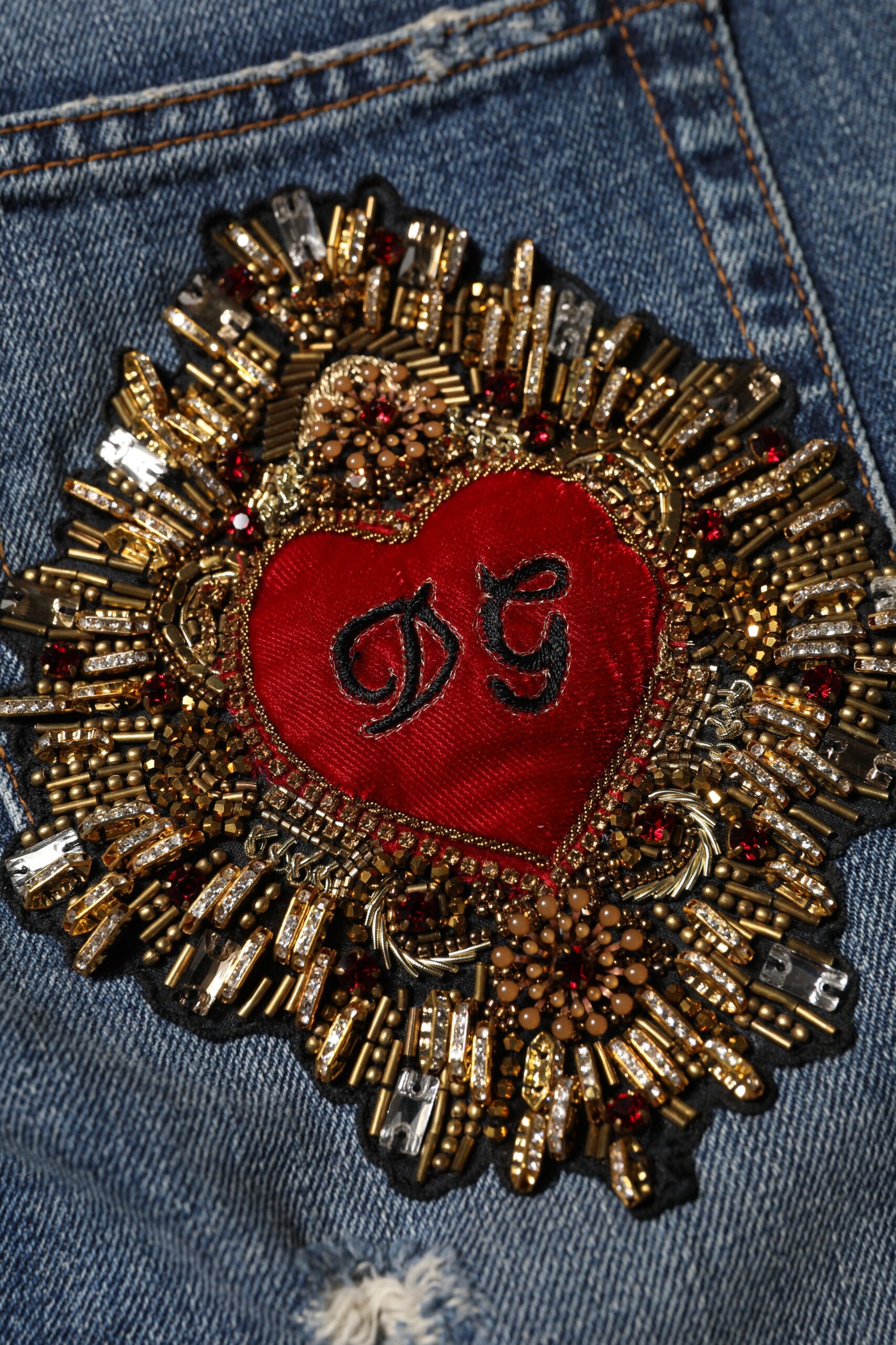Dolce & Gabbana Blaue Boyfriend-Jeans aus zerfetztem Denim