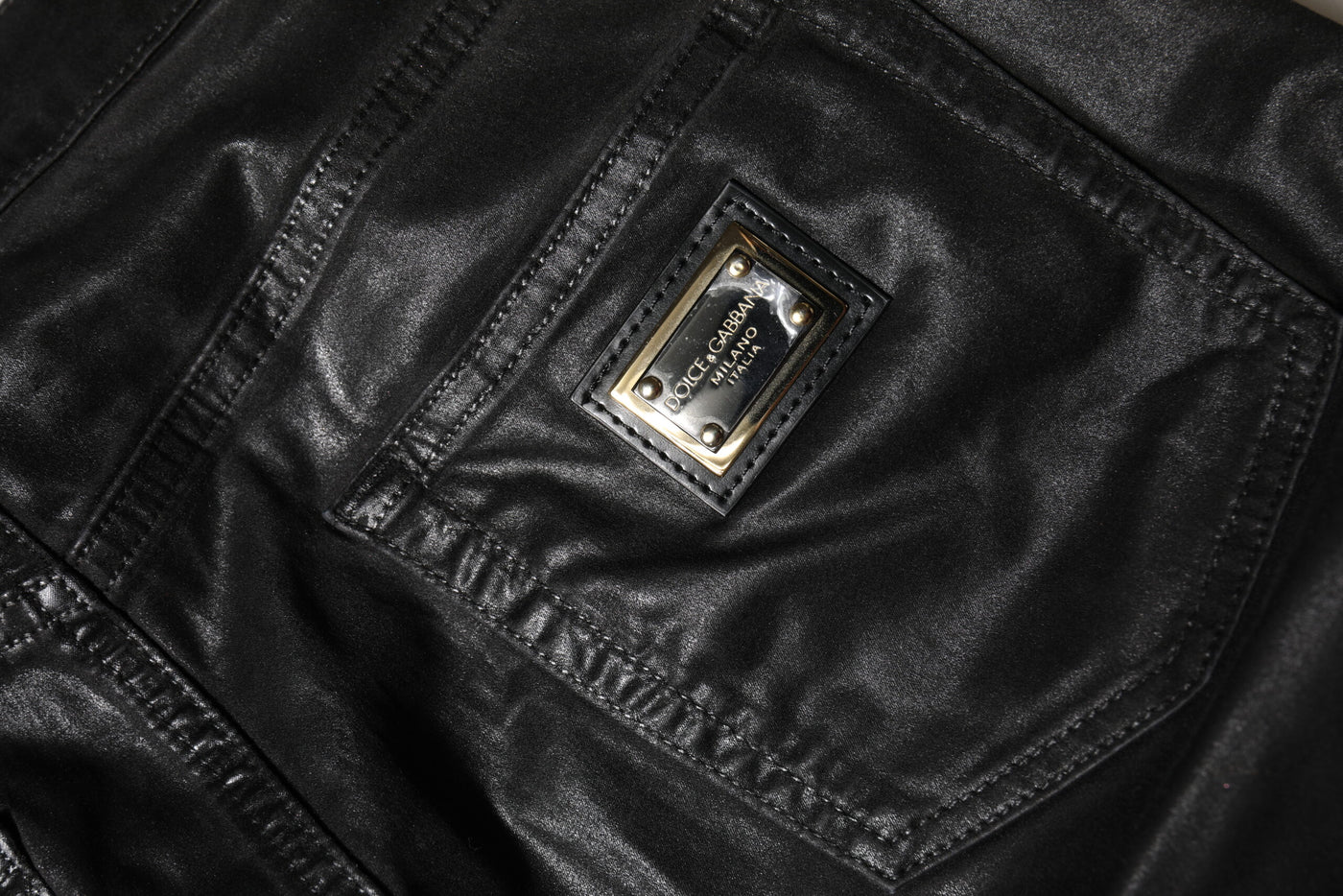 Dolce & Gabbana Schwarze GRACE High Waist Skinny Denim Jeans