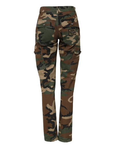 Dolce & Gabbana Mehrfarbige Camouflage Cargo-Hose