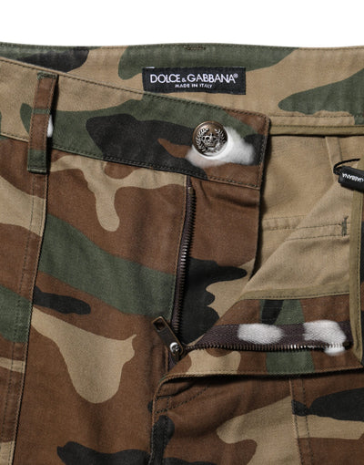 Dolce & Gabbana Mehrfarbige Camouflage Cargo-Hose