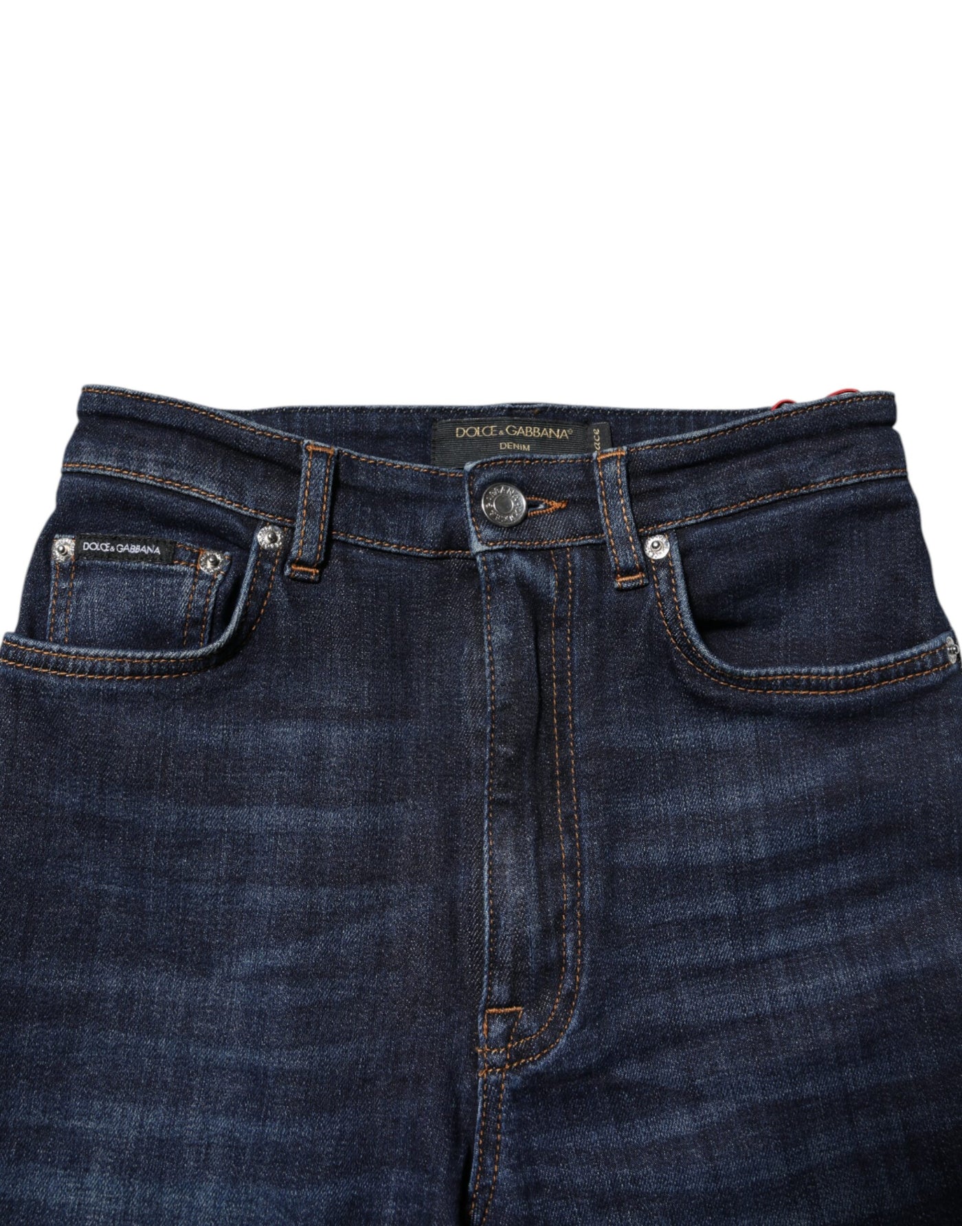 Dolce & Gabbana Blaue GRACE High Waist Skinny Denim Jeans