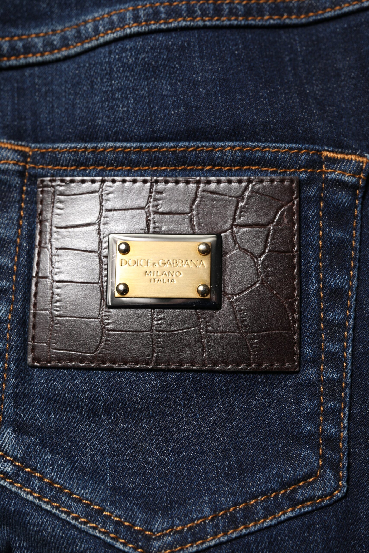 Dolce & Gabbana Blaue GRACE High Waist Skinny Denim Jeans