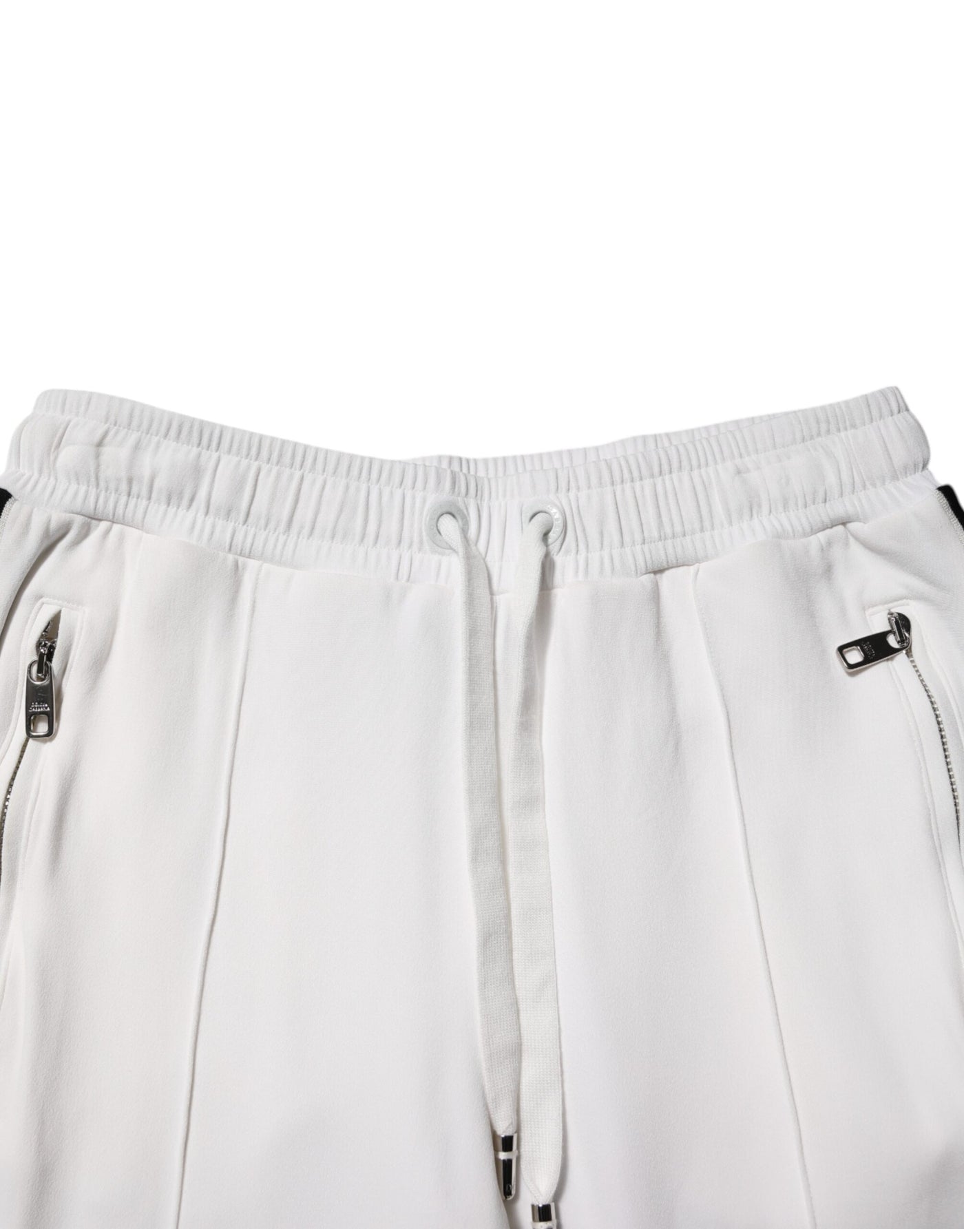 Dolce & Gabbana Weiße Viskose-Jogger-Sweatpants-Hose