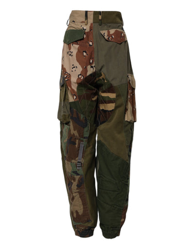 Dolce & Gabbana Mehrfarbige Camouflage Cargo-Hose