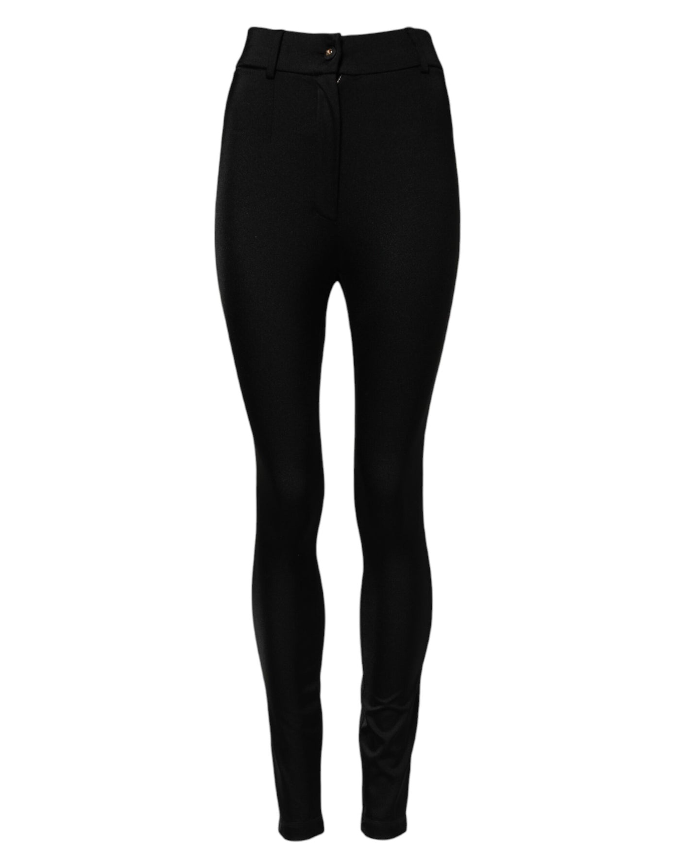 Dolce & Gabbana Schwarze hoch taillierte Skinny Leggings-Hose