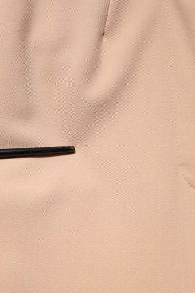 Dolce & Gabbana Beige Polyester-Hose mit mittlerer Taille, konisch zulaufend