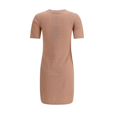 Fendi FF Muster Midikleid